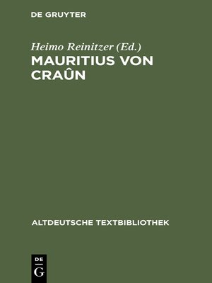 cover image of Mauritius von Craûn